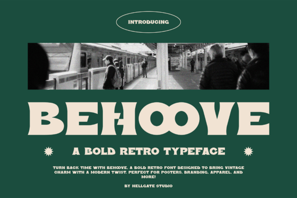 Behoove: The Bold Retro Typeface for Modern Makers