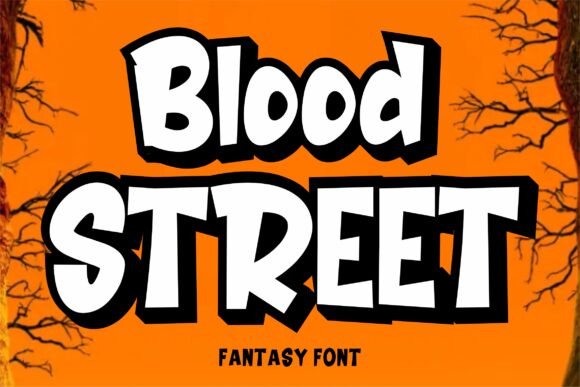 Blood Street: A Spooky Display Font for Web Design
