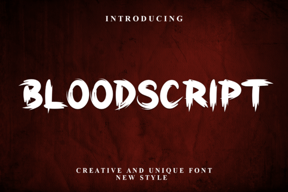 Bloodscript: A Friendly Display Font for Modern Editorial Design