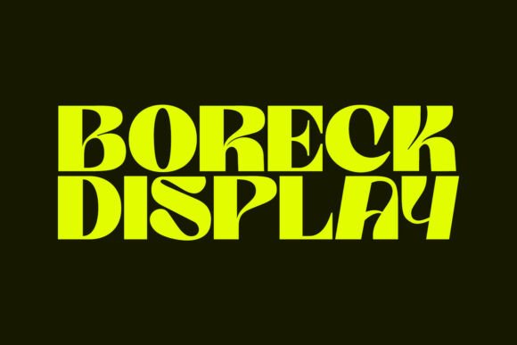 Boreck Display: The Bold Typeface for Makers