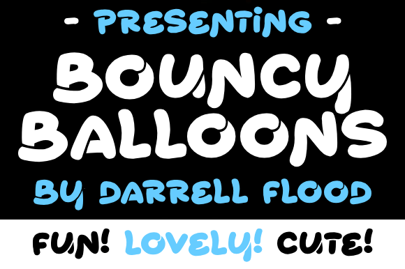Bouncy Balloons: A Playful Display Font for Joyful Designs
