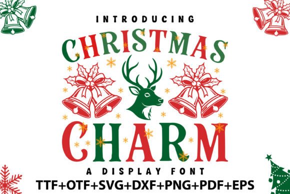 Christmas Charm: A Festive Display Font for Editorial Design