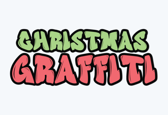 Christmas Graffiti Font: A Bold Display Typeface for Festive Campaigns