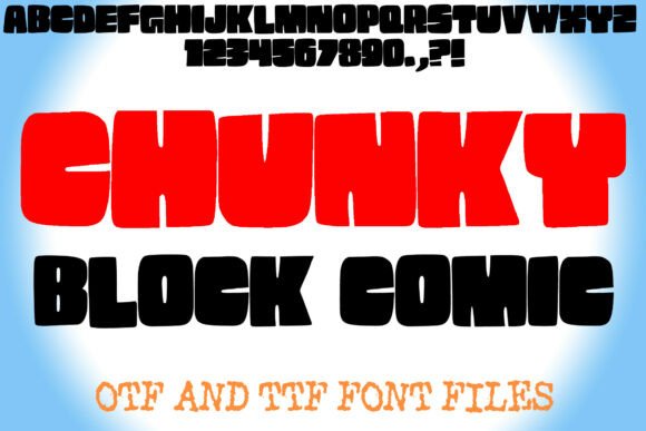 Chunky Block Comic Font for Bold Business Branding
