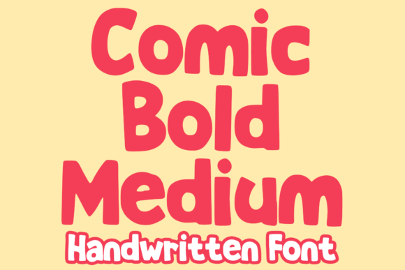 Comic Bold Medium Typeface for Digital Branding
