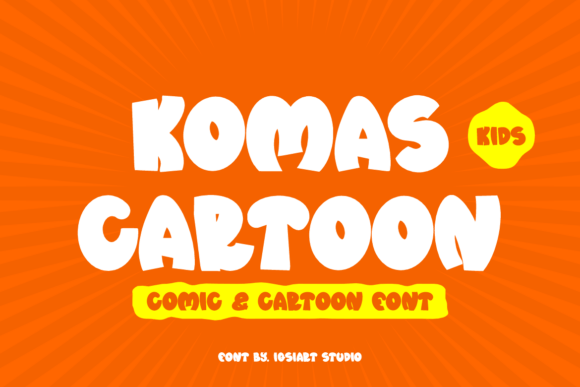 Designing Joyful Layouts with Komas Cartoon Typeface