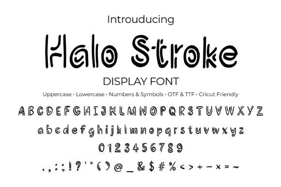 Designing Joyful Layouts with the Halo Stroke Typeface