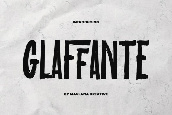 Glaffante: The Bold Typeface for Modern Branding