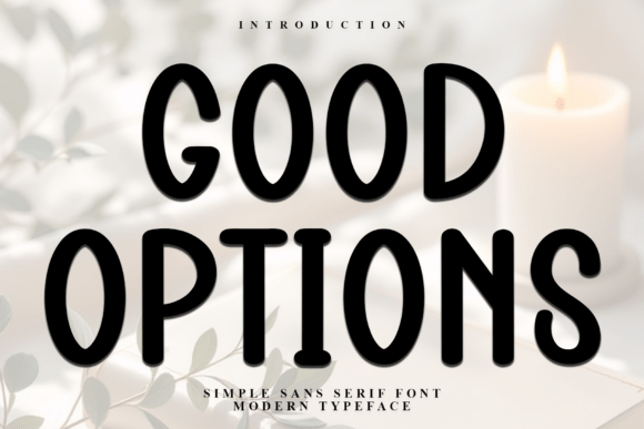 Good Options: A Festive Display Font for Holiday Branding
