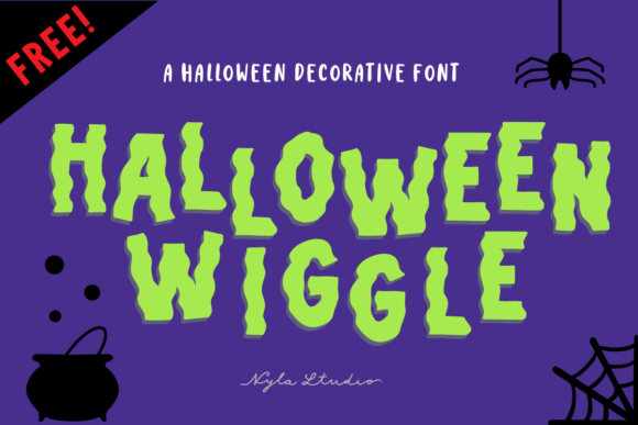 Halloween Wiggle Font for Festive Business Branding