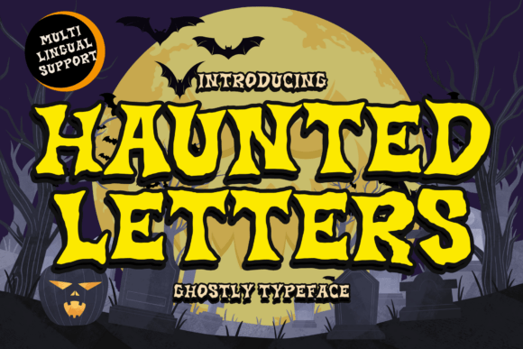 Haunted Letters: A Playful Display Font for Halloween Campaigns