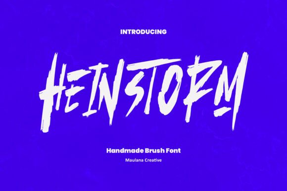 Heinstorm: A Bold Display Font for Editorial Impact