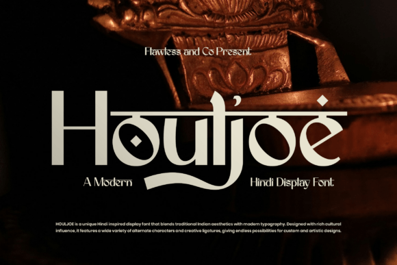 Houljoe: A Bold Hindi-Inspired Display Font for Editors