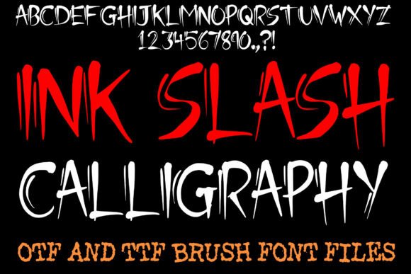 Ink Slash Calligraphy: A Bold Typeface for Modern Branding