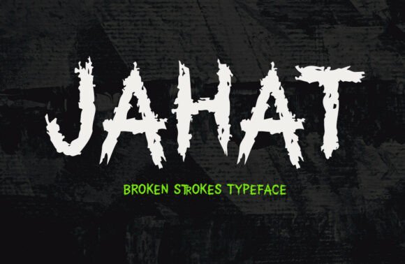 Jahat Display Font for Dark Energy Branding