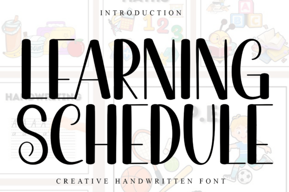 Learning Schedule Typeface for Festive Campaigns