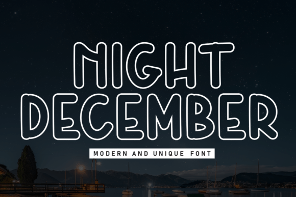 Night December: The Modern Font for Winter Branding