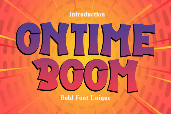 Ontime Boom: The Bold Display Font for Digital Impact