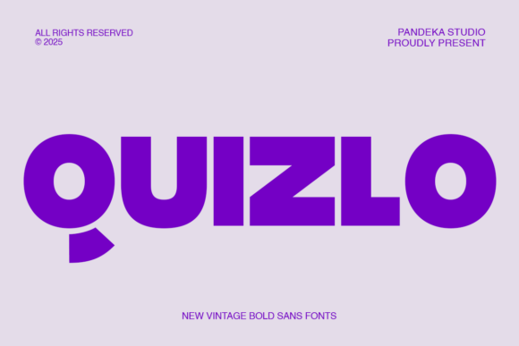 Quizlo: A Bold Display Font for Memorable Food Branding