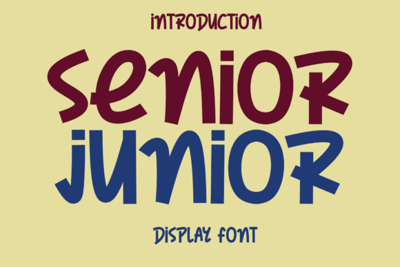 Senior Junior: A Friendly Display Font for Modern Branding