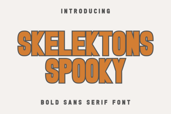 Skelektons Spooky: A Bold Display Font for Web Headers