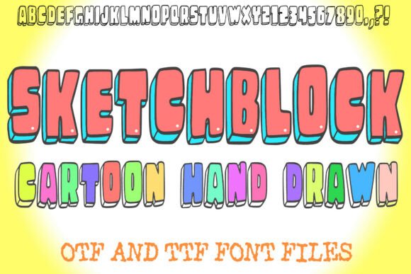 Sketchblocks: A Playful 3D Typeface for Bold Branding