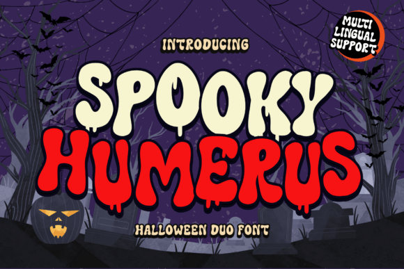 Spooky Humerus: A Display Font for Halloween Editorial Design