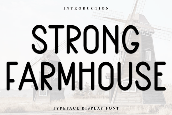 Strong Farmhouse Typeface for Festive Holiday Designs