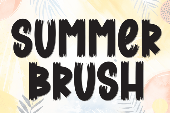 Summer Brush: A Bold Display Font for Editorial Design