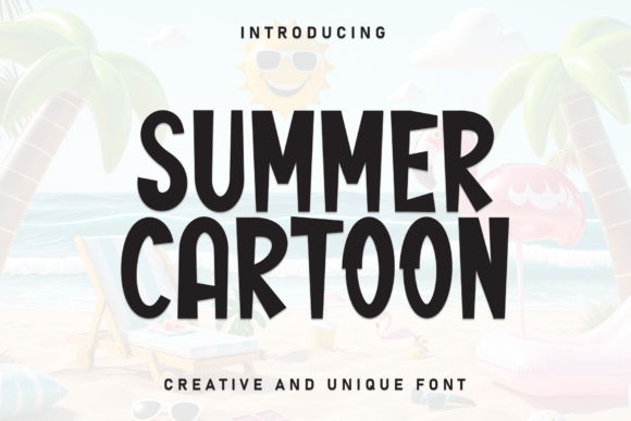 Summer Cartoon: A Friendly Display Font for Small Business Branding