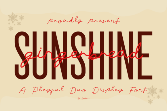 Sunshine Gingerbread: A Playful Duo Font for Branding