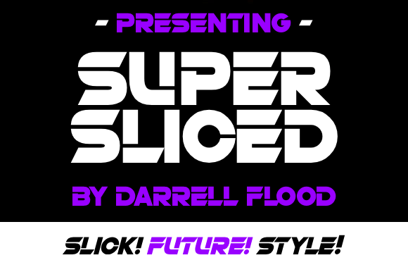 Super Sliced: A Bold Display Font for Modern Brands