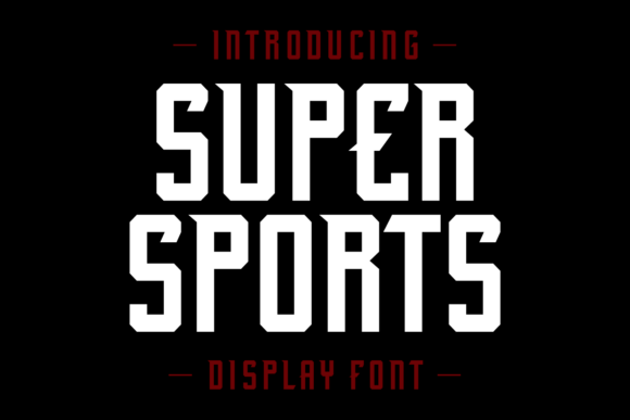 Super Sports: The Dynamic Typeface for Bold Branding