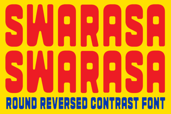 Swarasa: A Round Reversed Contrast Display Font for Editorial Design