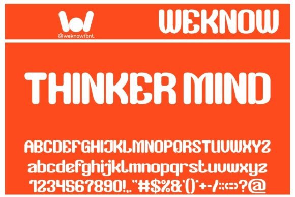 Thinker Mind: A Retro Display Font for Modern Web Design